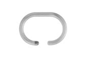 Kylpyhuoneen lisätarvikkeet - Croydex C-shaped shower curtain rings - Transparent - 12 pcs. - AK142132