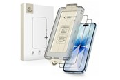 Puhelintarvikkeet - Näytönsuojat - Tech-Protect Quick Set+ 2-pack Tempered Glass for iPhone 17 - Black - 5906302319336