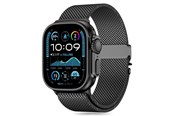 Smartwatch - Lisävarusteet - Tech-Protect Milano Strap for Apple Watch 6 / 7 / 8 / 9 / 10 / SE / Ultra 1 / 2 (44 / 45 / 46 / 49 MM) - Black - 5906302370641