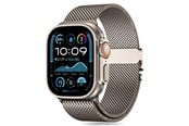 Smartwatch - Lisävarusteet - Tech-Protect Milano Strap for Apple Watch 6 / 7 / 8 / 9 / 10 / SE / Ultra 1 / 2 (44 / 45 / 46 / 49 MM) - Titanium - 5906302370634