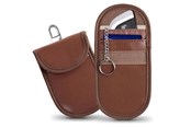 Puhelin - Kannet ja kotelot - Tech-Protect KLR100 RFID Locking Car Key Case - Brown - 5906302376193