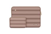 Laukut - Tech-Protect Puffy Laptop Bag 13-14" - Brown - 5906302375400