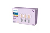 Lamput - Philips LED-lamppu A60 7W/827 (60W) Clear 3-pack E27 - 929001387308
