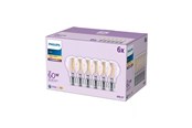 Lamput - Philips LED-lamppu A60 7W/827 (60W) Clear 6-pack E27 - 929001387398