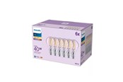 Lamput - Philips LED-lamppu P45 4,3W/827 (40W) Clear 6-pack E14 - 929001890494