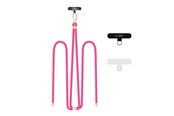 Puhelin - Muut lisävarusteet - Tech-Protect C7S Rope Crossbody Strap - Pink - 5906302375745