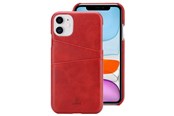 Puhelin - Kannet ja kotelot - CRONG Neat Cover - iPhone 11 Pro Case with Pockets - Red - CRG-NTC-IPH11P-RED