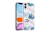 Puhelin - Kannet ja kotelot - CRONG Flower Case – iPhone 11 Case - Pattern 01 - CRG-FLR-IP11-01