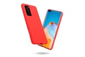 Puhelin - Kannet ja kotelot - CRONG Color Cover - Huawei P40 Case - Red - CRG-COLR-HP40-RED