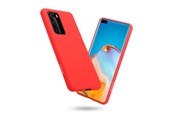 Puhelin - Kannet ja kotelot - CRONG Color Cover - Huawei P40 Pro Case - Red - CRG-COLR-HP40P-RED
