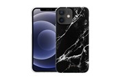 Puhelin - Kannet ja kotelot - CRONG Marble Case - iPhone 12 Mini Case - Black - CRG-MRB-IP1254-BLK