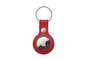 Puhelin - Kannet ja kotelot - CRONG Leather Case with Key Ring – Protective leather case with key ring for Apple AirTag 1/2 - red - CRG-ATL-RED