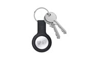 Puhelin - Kannet ja kotelot - CRONG Silicone Case with Key Ring – Protective keychain case for Apple AirTag 1/2 - black - CRG-ATS-BLK