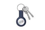 Puhelin - Kannet ja kotelot - CRONG Silicone Case with Key Ring – Protective keychain case for Apple AirTag 1/2 - navy blue - CRG-ATS-BLUE