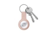 Puhelin - Kannet ja kotelot - CRONG Silicone Case with Key Ring – Protective keychain case for Apple AirTag 1/2 - sand pink - CRG-ATS-PNK