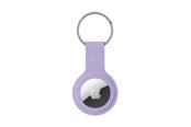 Puhelin - Kannet ja kotelot - CRONG Silicone Case with Key Ring – Protective keychain case for Apple AirTag 1/2 - purple - CRG-ATS-PRP