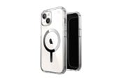 Puhelin - Kannet ja kotelot - Speck Presidio Perfect-Clear MagSafe - iPhone 17e / 16e / 15 / 14 / 13 Case - Clear / Chrome Finish / Serene Silver - 150553-3240