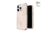Puhelin - Kannet ja kotelot - Speck Presidio2 Grip ClickLock & Magsafe - iPhone 15 Pro Case - Bleached Bone / Heirloom Gold / Hazel Brown - 150447-3214