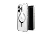 Puhelin - Kannet ja kotelot - Speck Gemshell Grip + MagSafe - Case for iPhone 15 Pro - Clear / Chrome Finish - 150503-3223