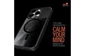 Puhelin - Kannet ja kotelot - STM Relax Sand MagSafe - Case for iPhone 15 Pro Max - Black / Grey - STM-322-411FM-02