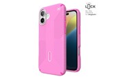 Puhelin - Kannet ja kotelot - Speck Presidio2 Grip ClickLock & MagSafe - iPhone 16 Plus Case - True Pink / Shocking Pink / White - 150713-3249