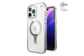 Puhelin - Kannet ja kotelot - Speck Presidio Perfect-Clear ClickLock & MagSafe - iPhone 16 Pro Max Case - Clear / Chrome Finish / Serene Silver - 150727-3199