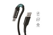 Puhelin - Adapterit & Laturit - CRONG Armor Link - 60W PD 3A USB-A to USB-C Cable 25cm - Black - CRG-AL025USAC-BLK