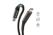 Puhelin - Adapterit & Laturit - CRONG Armor Link - 60W PD 3A USB-C to USB-C Cable 25cm - Black - CRG-AL025USCC-BLK