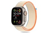 Smartwatch - Lisävarusteet - Tech-Protect Nylon Strap for Apple Watch 6 / 7 / 8 / 9 / 10 / SE / Ultra 1 / 2 (44 / 45 / 46 / 49 MM) - Beige - 5906302370788