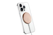 Puhelin - Adapterit & Laturit - CRONG MagSpot Wireless Charger – Aluminum MagSafe 15W Inductive Charger - Gold - CRG-MS15W-GLD