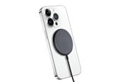 Puhelin - Adapterit & Laturit - CRONG MagSpot Wireless Charger – Aluminum MagSafe 15W Inductive Charger - Graphite - CRG-MS15W-GRP