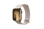 Smartwatch - Lisävarusteet - CRONG Eclipse - Magnetic Leather Apple Watch Band 38/40/41/42mm - Beige - CRG-40ECL-BGE