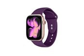 Smartwatch - Lisävarusteet - CRONG Liquid - Apple Watch Strap 38/40/41/42 mm - Plum - CRG40LQBPLM