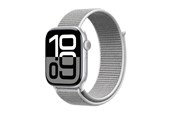 Smartwatch - Lisävarusteet - CRONG Nylon - Sport Band for Apple Watch 38/40/41/42 mm - Silver Gray - CRG40NLBSHL