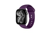 Smartwatch - Lisävarusteet - CRONG Liquid - Apple Watch Strap 44/45/46/49 mm - Plum - CRG44LQBPLM