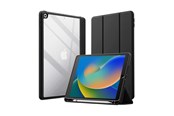 Tabletti - Kannet & Suojakotelot - CRONG PrimeFolio – iPad 10.2” (2021-2019) Case with Stand and Apple Pencil Storage - Black/Clear - CRG-PRF-IPD102-BLK