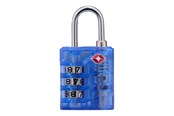 Vapaa-aika & Matkailu - Dunlop - TSA combination lock for suitcase / luggage - Blue - 8711252102795_BLUE