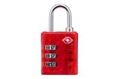 Vapaa-aika & Matkailu - Dunlop - TSA combination lock for suitcase / luggage - Red - 8711252102795_RED