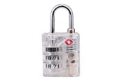Vapaa-aika & Matkailu - Dunlop - TSA combination lock for suitcase / luggage - White - 8711252102795_WHITE