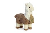 Pehmolelu - Eco Nation – Plush Toy / Cuddly White-Brown Alpaca 24 cm Eco-Friendly - 35039
