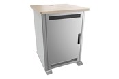 Seinäkiinnitys, AV-kiinnikkeet & AV-kalusteet - Middle Atlantic Forum cart - kensington maple magnesium silver grey - TAA Compliant - Max 136 kg - recommended for - FMR-1627E1MS