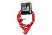 Pyörätarvikkeet - Dunlop anti-theft bicycle key lock - red - 8711252563749_RED