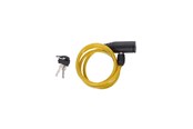 Pyörätarvikkeet - Dunlop - Keyed spiral bike lock - Yellow - E8711252082585_YELLOW
