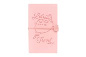 Kirjoitus- ja piirustustarvikkeet - Pusheen – Leather Travel Notebook B6 - Pink - CTBV007