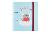 Kirjoitus- ja piirustustarvikkeet - Pusheen - A4 binder from the Purrfect Love collection - 2 rings elastic band - C2AT0069