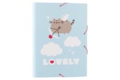 Mapit & Kansiot - Pusheen - Folder / document storage bag from the Purrfect Love collection - 24.5 x 34 cm - CSG0132