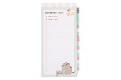 Lastenhuone - Pusheen - Magnetic notebook / shopping list for the fridge + pencil - 10 x 21 cm - NMGE013