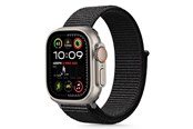 Smartwatch - Lisävarusteet - Tech-Protect  Nylon Strap for Apple Watch 44 / 45 / 46 / 49 mm - Black - 5906302370764