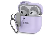 Puhelin - Kannet ja kotelot - Tech-Protect  Slim Hook Case for AirPods 4 - Purple - 5906302371181