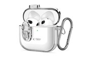 Puhelin - Kannet ja kotelot - Tech-Protect Slim Hook Case for AirPods 4 - Clear - 5906302371792